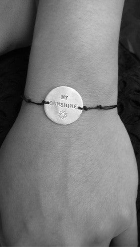 Personalized BEE MINE or MY SUNSHINE bracelet S0416